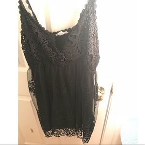 Black lacey dress! Flowy and worn once.